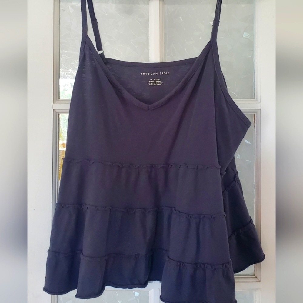American Eagle Tiered Flowy Top